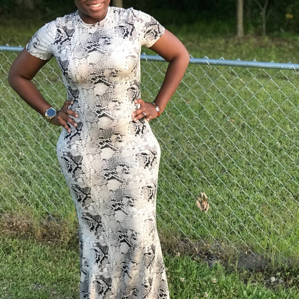 Snake skin dress